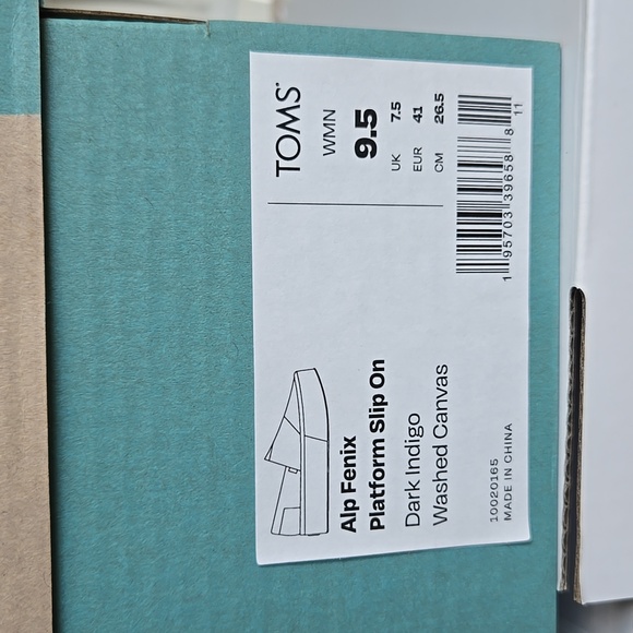 TOMS • Fenix Platform Blue Canvas • 9.5 - 10 - Picture 6 of 16